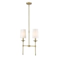 thumbnail image 1 of Z Lite 3033-2L-RB 19 in. 2-Light Emily Rubbed Brass Island Ceiling Light, 1 of 1