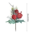 thumbnail image 3 of Linnome Red Berry Christmas Arrangement Sprigs, Artificial Berry Branches for Holiday Floral Displays and Festive Decor, 3 of 6