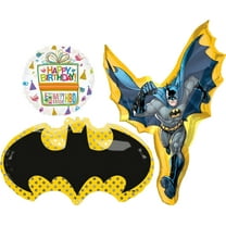 Anagram Batman in Action Birthday Party Supplies Balloon Bouquet Decorations