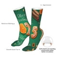 thumbnail image 4 of Xecao Merry Christmas 2025 Print Fashion No Heel Casual Crew Socks Cushioned Breathable for Men Women - Moisture wicking,Not easy to fade Suitable for daily, 4 of 7