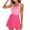 Pink, variant on Duoif Womens Swimsuits Skirt Bathing Suit Swim Dress Swimwear with Pockets Tummy Control Swimsuits for Women Navy XL