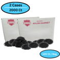 thumbnail image 2 of MMBM 18" Black Disposable Nylon Honeycomb Hair Nets, 16-17gsm - 2000 Pcs, 2 of 11