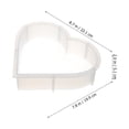 thumbnail image 2 of CIMAXIC Reusable Silicone Heart Mold for Resin DIY Bookends Smooth Surface Large Size 7.8x6.3 Inches,8.7"X7.87"X2.01", 2 of 5