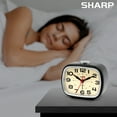 thumbnail image 5 of Sharp Battery Powered Alarm Clock, Retro Battery Operated Alarm Clock for Bedrooms, Office, Travel -  Super Quiet with No Ticking, Snooze alarm, Beep Sounds, Gentle Wake, Simple to Use, 5 of 6