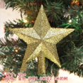 thumbnail image 1 of Bolas de Navidad huecas doradas para decoración del hogar, 6 unidades, colgantes para árbol de Navidad, Feliz Año Nuevo, 2022, 1 of 4
