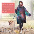 thumbnail image 5 of Wearable Blanket Hoodie,Colorful Starry Sky and Universe Oversized Sherpa Blanket Hoodie with Super Pockets,Super Warm Fuzzy Pullover for Women & Men, 5 of 6