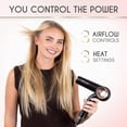 thumbnail image 5 of Secador de pelo iónico profesional ELLA BELLA® (plegable) • Secador de iones negativos • Perfecto para viajar • Control de calor inteligente y secado rápido • Diseño ligero • Tecnología de bajo ruido, 5 of 5