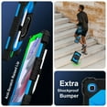 thumbnail image 6 of SaniMore Case for Samsung Galaxy Tab A7 Lite 8.7 inch 2021 Model (SM-T220/T225), Shockproof Shoulder Strap 360° Rotating Handle Bracket Pencil Holder Tri-layer Hybird Anti-drop Kids Shell, Black+Blue, 6 of 9