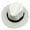 White, variant on yunLXY Summer Caps White hat Women Wide Brim Straw Panama Roll up Hat Beach Sun Hat One Size 1PC