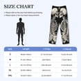 thumbnail image 2 of Salouo Skeletons Love Flowers Print Pajama Pants for Men, Lounge Pants Elastic Waistband Casual Men's sleepwear Loungewear Sleep Pajama Pant -Medium, 2 of 7