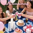 thumbnail image 7 of Fit Meal Prep 50 Pack 16 oz Disposable Coffee Cups with Lids and Pink Sleeves, Lead-Proof Sturdy To Go Coffee Cups with Lids, Pink Hot Paper Cups for Party, Wedding, Birthday (Black Lids), 7 of 7