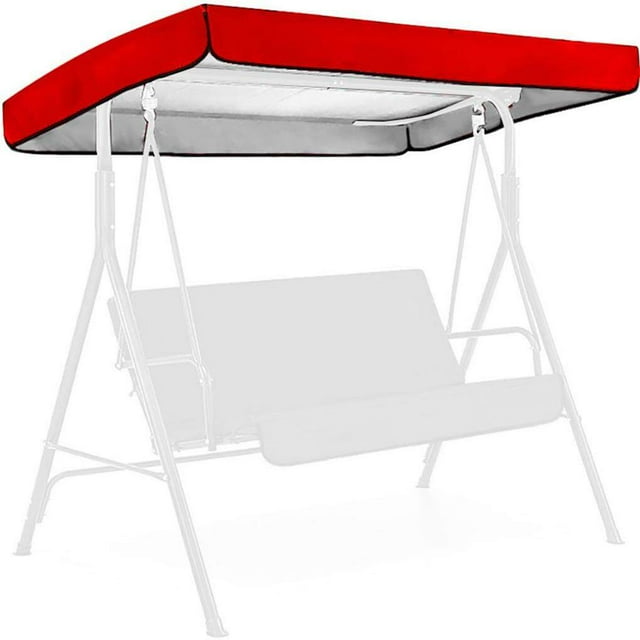 Auvent de Remplacement pour Balançoire d'Extérieur, Imperméable, pour la Maison, Balançoires d'Extérieur, Housse Supérieure de Balançoire de Patio pour Balançoire de Jardin, Rouge