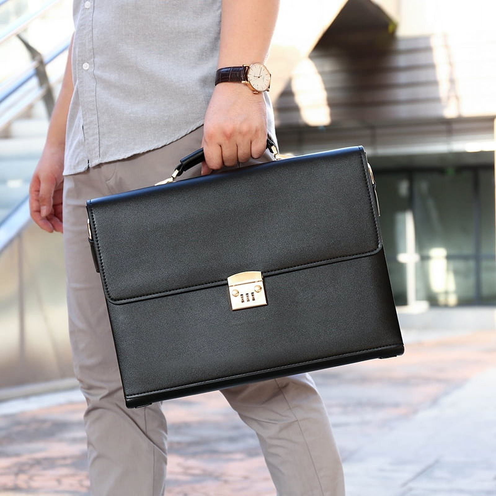 Free Shipping! Quarryus Password Lock Briefcase for Men