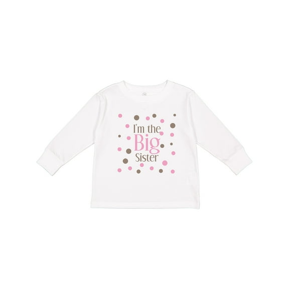 Inktastic I'm the Big Sister. Girls Long Sleeve Toddler T-Shirt
