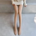 thumbnail image 3 of Medias de invierno para mujer Baoblaze Polainas cálidas sin costuras elásticas Beige, 3 of 6
