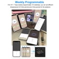 thumbnail image 4 of Programmable Thermostat, LCD Touchscreen Display Wall Mounted Smart Thermostat, Floor Heating Thermostat for, 4 of 7