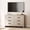 Beige, variant on WAMPAT TV Stand for TVs up to 65 Inch, Farmhouse Wood Entertainment Center with 6 Drawers, Storage Media Console Cabinet for Living Room