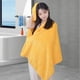 thumbnail image 5 of Velvet Bath Towel Set | Super Absorbent Quick Dry Thickened Large Washcloth | Soft Fleece Material | Hanging Loop | Solid Color Blue Pink Yellow Gray | 27.5x55.1in | 3 Pack, 5 of 7