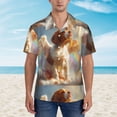 thumbnail image 2 of Fotbe Rainbow English Cocker Spaniel Camisa Hawaiana para Hombre Unisex – Camisa Casual de Verano con Botones de Manga Corta de Algodón y Lino,XX-Large, 2 of 7