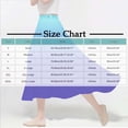 thumbnail image 4 of Women Flowy Long Skirts, Summer Beach Floral Prinets Elastic High Waisted Casual Boho Maxi Skirts Skirt with Slit Gray XXL, 4 of 5
