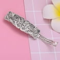 thumbnail image 2 of 2x pinza de pelo nórdica para mujer, con patrón floral, pasador, 2 piezas 01 Hugo Horquillas de pelo vikingas para mujer, 2 of 10