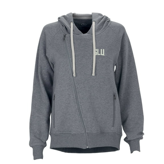 Women's Charcoal Saint Louis Billikens Fleece Moto Jacket