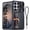 Black, variant on Oupeigar for Samsung Galaxy S25 Ultra Case, with [Cards Holder][Camera Cover][Edge Raised] Rugged Shockproof Silicone Protective Phone Case-Black