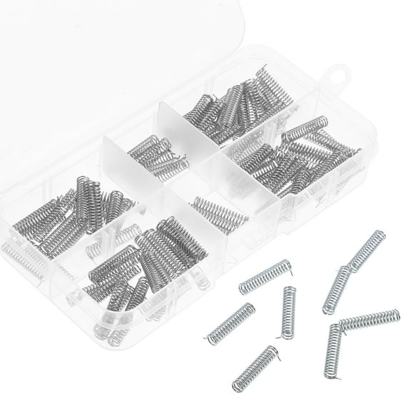 100 Pcs Compression Spring Kit Stainless Steel Compression Spring Small Springs Springs for Crafts Mini Spring