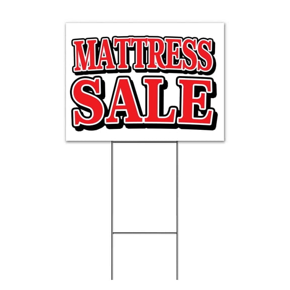 Mattress Special (18" x 24") Yard Sign, Includes Metal Step Stake