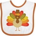 thumbnail image 3 of Inktastic Thanksgiving Pilgrim Turkey Holiday Boys or Girls Baby Bib, 3 of 4