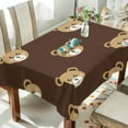 thumbnail image 3 of SKYSONIC 60”x90" Square Tablecloth with Cute Bear Prints, Anti-Wrinkle and Smooth Table Cloth for Kitchen/Home Decoration, 3 of 7
