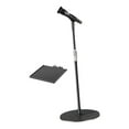 thumbnail image 3 of MERIGLARE Support de Micro de Sol Réglable Compact avec Base Ronde pour Scène Extérieur Chant avec Plateau de Support, 3 of 9