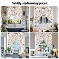 thumbnail image 4 of Swag Curtains Valances for Windows, Orange Fall Thanksgiving Short Kitchen Window Curtains Over Sink, Autumn Bird Leaf Floral Cafe Curtains Panel Set Of 2,Rod Pocket, 36 Inches Length White, 4 of 8