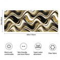 thumbnail image 3 of Black Gold White Marble Pattern Bathroom Rugs Mat,Non Slip Microfiber Bathroom Rug,Rubber Backing,Soft Bathroom Mats for Bathroom Floor,Tub and Shower,60x24in(150x60cm), 3 of 5