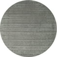 thumbnail image 1 of Ahgly Company Indoor Round Contemporary Smokey Gray Abstract Area Rugs, 5' Round, 1 of 6