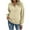 Khaki, variant on ZUKMRJPC Women's Half Zip Sweatshirts Fall Fashion Long Sleeve Fleece Lined Sweatshirt Casual Lightweight Solid Color Pullover Tops