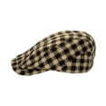 thumbnail image 3 of WITHMOONS Plaid Check Newsboy Hat Men Adjustable Wool Flat Cap LD31460 (Brown), 3 of 4