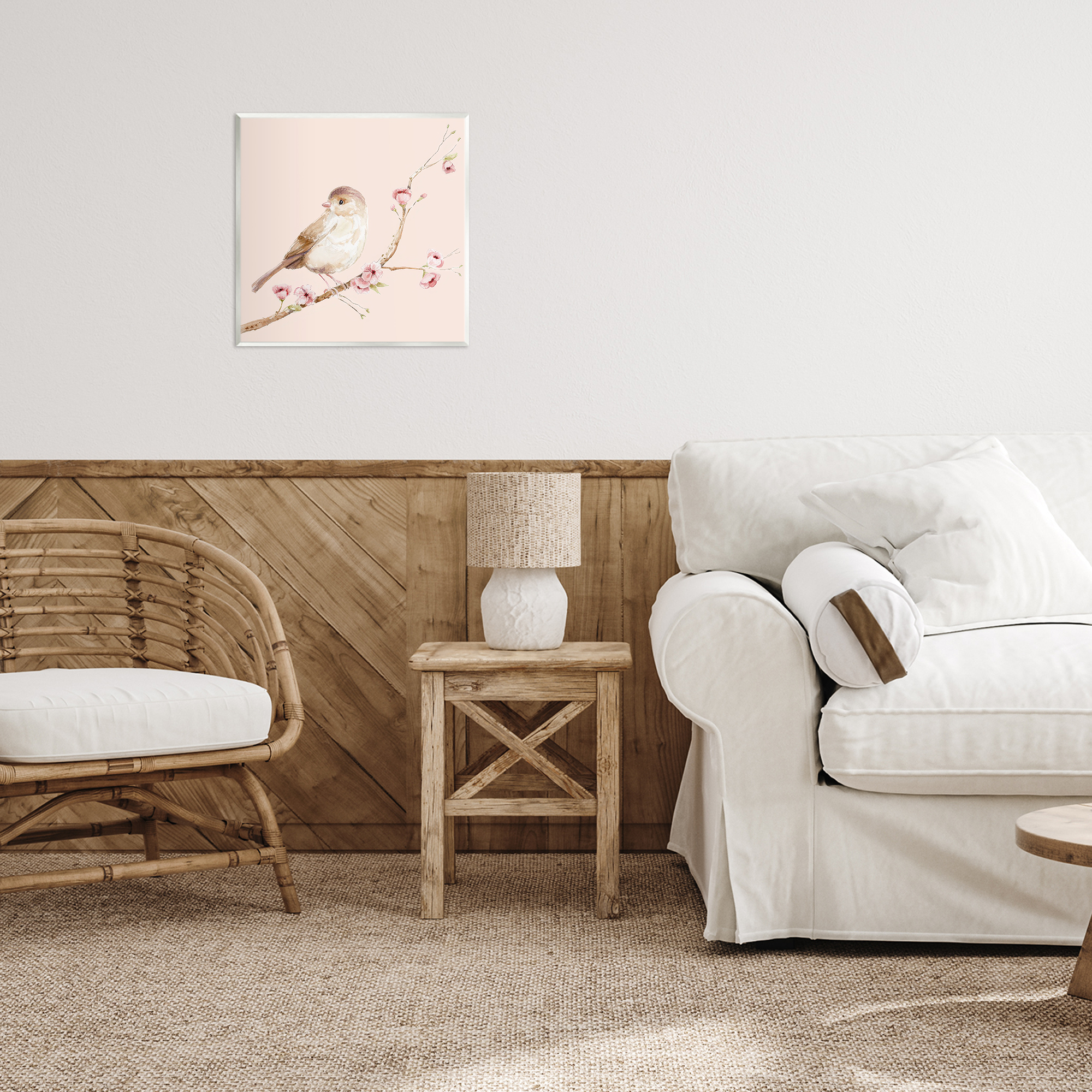 Sweet Brown Bird Perched Wall Plaque Art, design by Lisa Wehmeyer