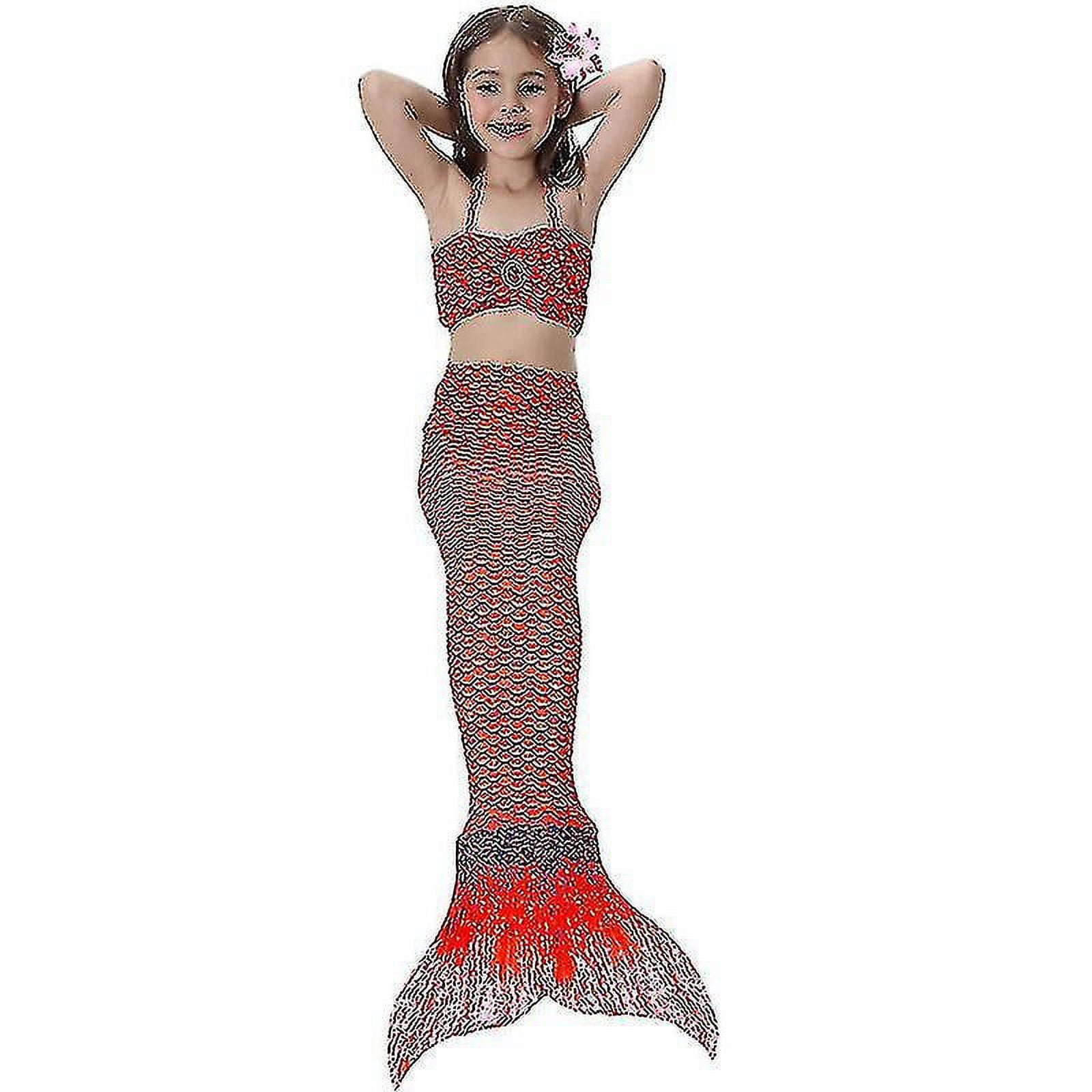 Girls Mermaid Tail Swimsuit Bikini Set Swimwear Swimming Costume Bathing Walmart