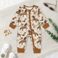 thumbnail image 2 of Kogui Newborn Sleepers Footless Long/Short Sleeve Baby Romper with Zipper Infant Sleepwear 0 3 6 9 12 18 24 Months (Coffee,12-18 Months), 2 of 7