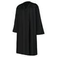 thumbnail image 2 of HOOMEUMY Mens Medieval Robe Casual Workout Long Sleeve Clothes Fashion 2025 Trendy Classic Solid Coat V-Neck Jacket Long Cut Design Black M, 2 of 9