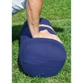 thumbnail image 4 of Yoga Accessories Max Support Deluxe Round Cotton Yoga Bolster, Blue, 4 of 5