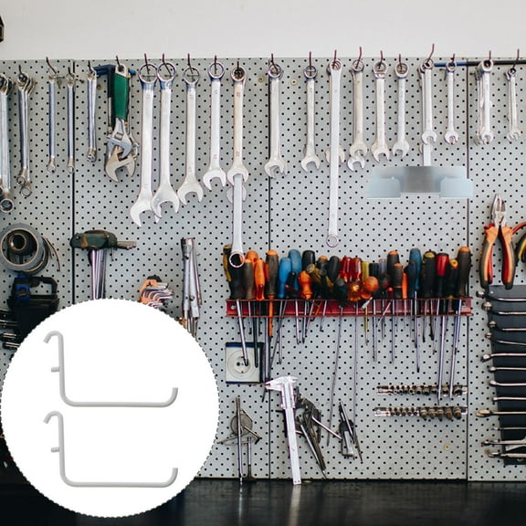 Kitandove Garage Tool Hangers Metal 2Pcs For Space Saving 11.8X6.3X0.2In
