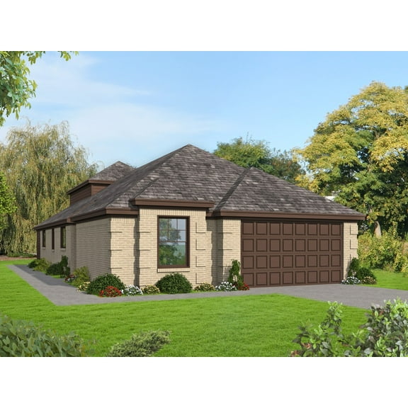 273-3014: Mediterranean Country 4 Bed, 4 Bath Luxury Home Plan, 2329 Sq Ft: Full Blueprints with License to Build by Home Plan Marketplace - Lesuto