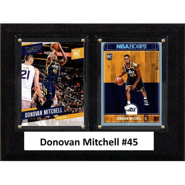 C&I Collectables 68DMITCHELL NBA 6 x 8 in. Donovan Mitchell Utah Jazz Two Card Plaque