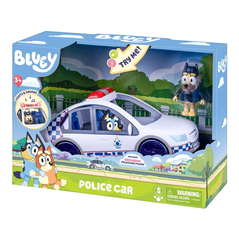 Bluey Police Car with Lights, Sounds & Policeman Figure photo 4
