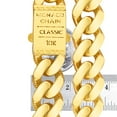 thumbnail image 6 of Nuragold 10k Real Yellow Gold Royal Monaco 17mm Miami Cuban Link Bracelet (7.5"-9") Italian Jewelry for Men, 6 of 9
