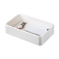 thumbnail image 1 of Organizador Valet Tray Crethip de piel sintética para mesita de noche, color blanco, 1 of 7