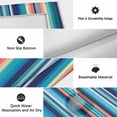 thumbnail image 6 of Mexican Style Outdoor Rug for Patio/Deck/Porch, Non-Slip Large Area Rug 3 x 5 Ft, Colorful Mexico Stripes Light Blue Indoor Outdoor Rugs Washable Area Rugs, Reversible Camping Rug Carpet Runner, 6 of 8