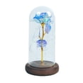 thumbnail image 2 of Romantic Immortal Flower Micro Landscape Rose Simulation Glass Shade Led Llight, 2 of 3